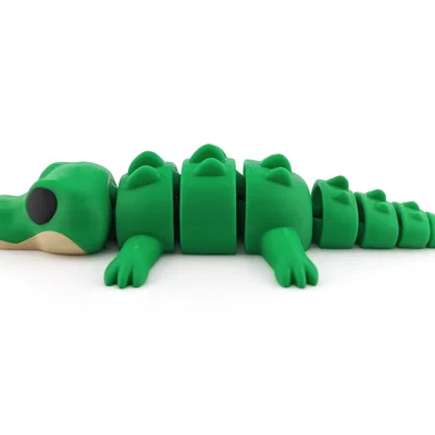 Mô hình cá sấu cử động linh hoạt (Articulated Alligator) in 3D