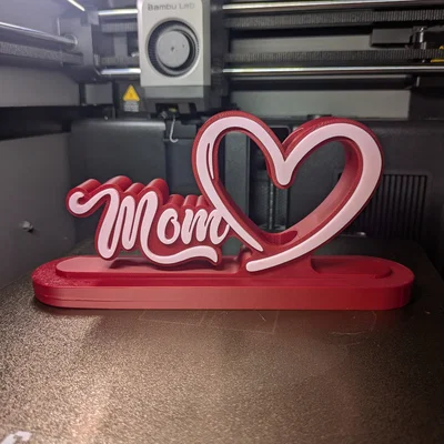 Khay trưng bày cây cảnh hình trái tim tặng mẹ - Quà tặng 3D độc đáo