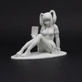 Manga Girl – Mô hình cô gái anime/manga ngồi thư giãn để in 3D - Thumbnail 1