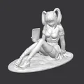 Manga Girl – Mô hình cô gái anime/manga ngồi thư giãn để in 3D - Thumbnail 3