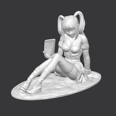 Manga Girl – Mô hình cô gái anime/manga ngồi thư giãn để in 3D