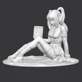 Manga Girl – Mô hình cô gái anime/manga ngồi thư giãn để in 3D - Thumbnail 4
