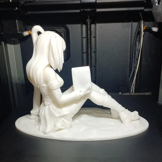 Manga Girl – Mô hình cô gái anime/manga ngồi thư giãn để in 3D - Image 5