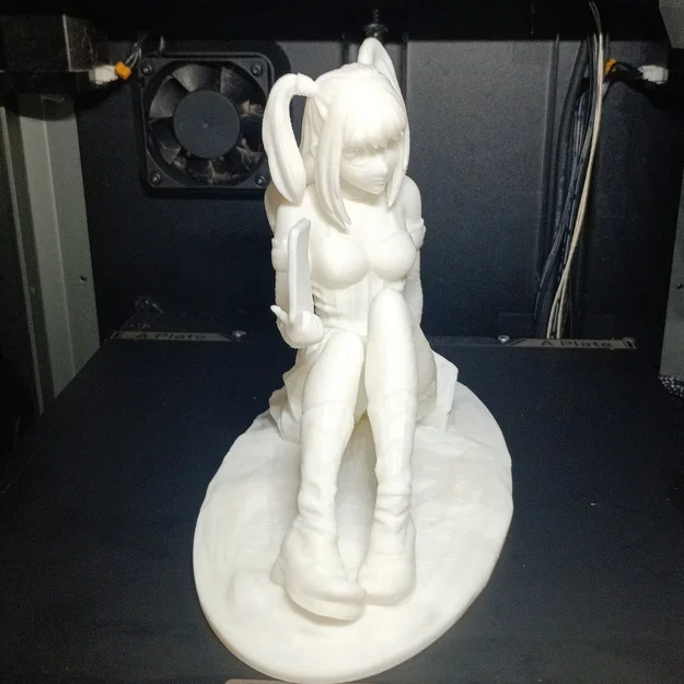 Manga Girl – Mô hình cô gái anime/manga ngồi thư giãn để in 3D - Image 6