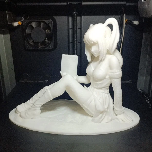 Manga Girl – Mô hình cô gái anime/manga ngồi thư giãn để in 3D - Image 7