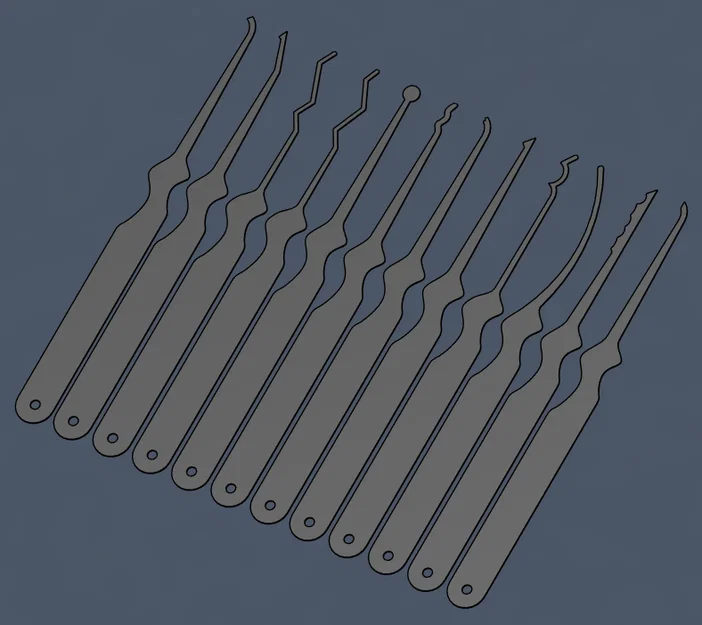 Lockpicks (bộ lockpick kiểu cũ CliffPicks) - Image 1
