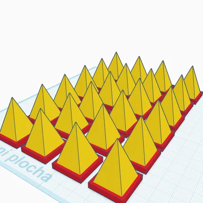 Mô hình gai nhọn trang trí 3D (Spikes) kích thước 2x2x3cm