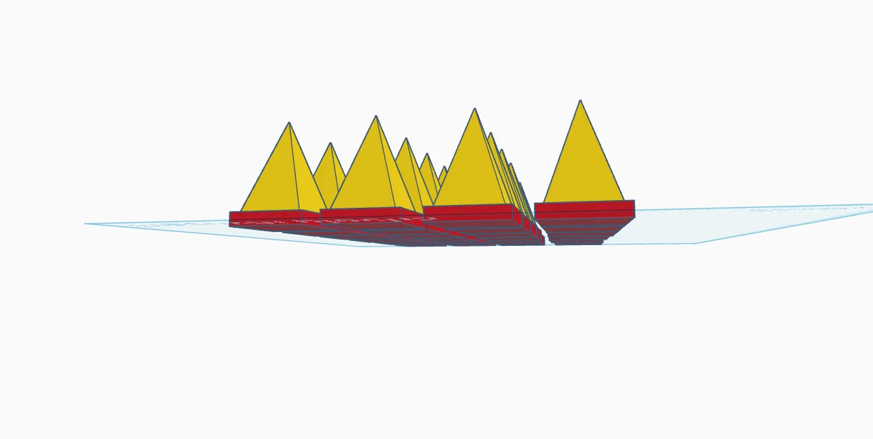 Mô hình gai nhọn trang trí 3D (Spikes) kích thước 2x2x3cm - Image 2