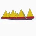 Mô hình gai nhọn trang trí 3D (Spikes) kích thước 2x2x3cm - Thumbnail 2