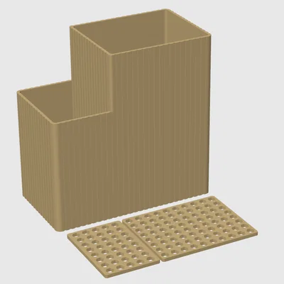Khay đựng dụng cụ bếp (Utensils Holder) 2 mảnh, đáy tháo rời