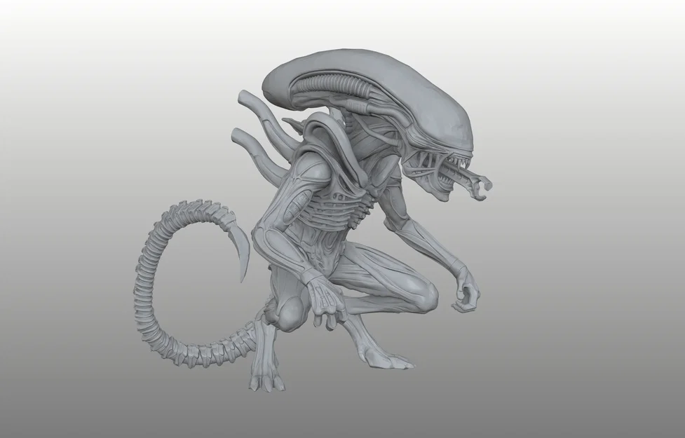 Xenomorphe - Star Stalker - Bio-Mechanical Predator - Pre-Supported - Image 1