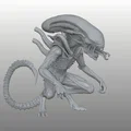 Xenomorphe - Star Stalker - Bio-Mechanical Predator - Pre-Supported - Thumbnail 1
