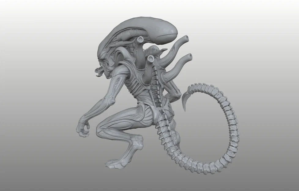 Xenomorphe - Star Stalker - Bio-Mechanical Predator - Pre-Supported - Image 3