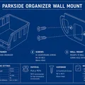 Giá Treo Tường Organizer PARKSIDE – Ngàm Snap Đơn Giản - Thumbnail 5