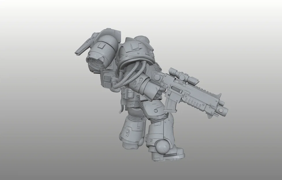 Galactic Ranger Knight – Hiệp Sĩ Ranger Thiên Hà Grimdark Sci‑Fi Proxy (Pre‑Supported) - Image 3