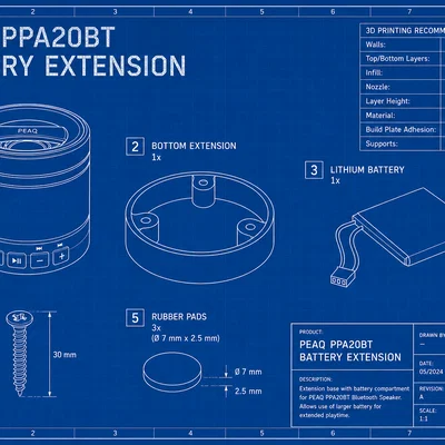 Extension pin cho loa PEAQ PPA20BT