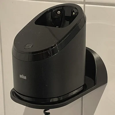 Giá treo tường cho trạm làm sạch máy cạo râu Braun in 3D
