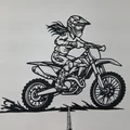 Tranh Treo Tường 2D Motocross Rider Action (STL) - Thumbnail 3