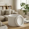 Bình trang trí hiện đại kèm nắp (Vase) - Mẫu in 3D phong cách Japandi - Thumbnail 3