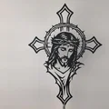 Chúa Giêsu Trong Thập Giá – Jesus Face Cross 2D Wall Art (STL) - Thumbnail 3