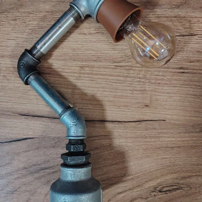 Nắp che đuôi đèn trang trí phong cách công nghiệp DIY