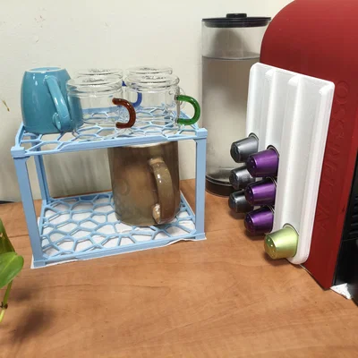 Kệ Espresso Cups dạng Voronoi (Espresso Cups Shelf)