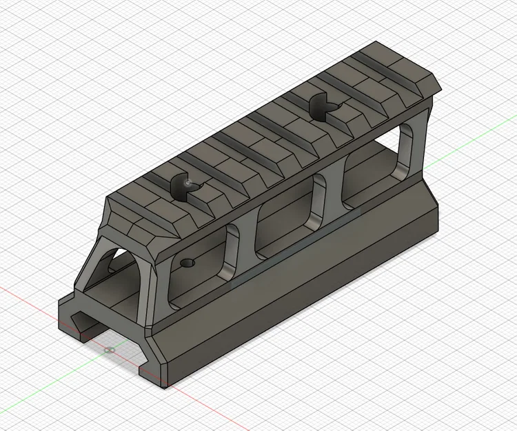 Ray Picatinny 25mm x 80mm - Phụ kiện hỗ trợ in 3D chuyên dụng - Image 1