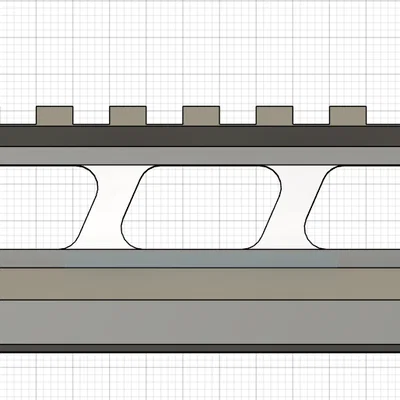 Ray Picatinny 25mm x 80mm - Phụ kiện hỗ trợ in 3D chuyên dụng