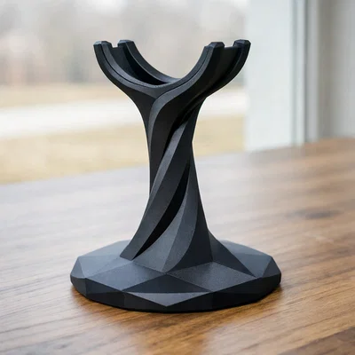 Giá treo tai nghe Twisted Helix in 3D hiện đại độc đáo