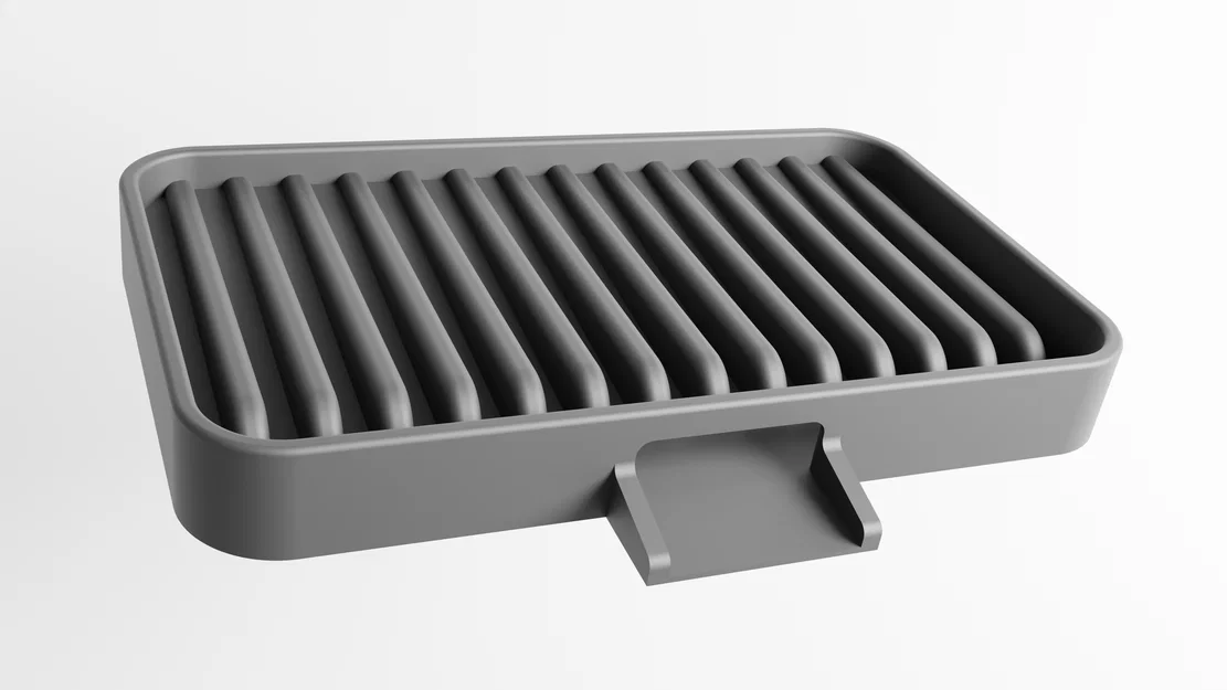 Khay Đựng Xà Phòng, Bông Tắm In 3D Có Rãnh Thoát Nước Hiện Đại - Image 1