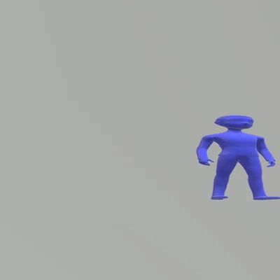 Mô hình 3D nhân vật người đàn ông vui nhộn (Fat Man) chất lượng cao