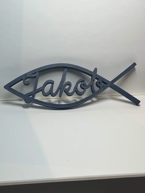 Jakob Kommunion – Biểu tượng Ichthys “Jakob” trang trí treo tường & để bàn - Image 2