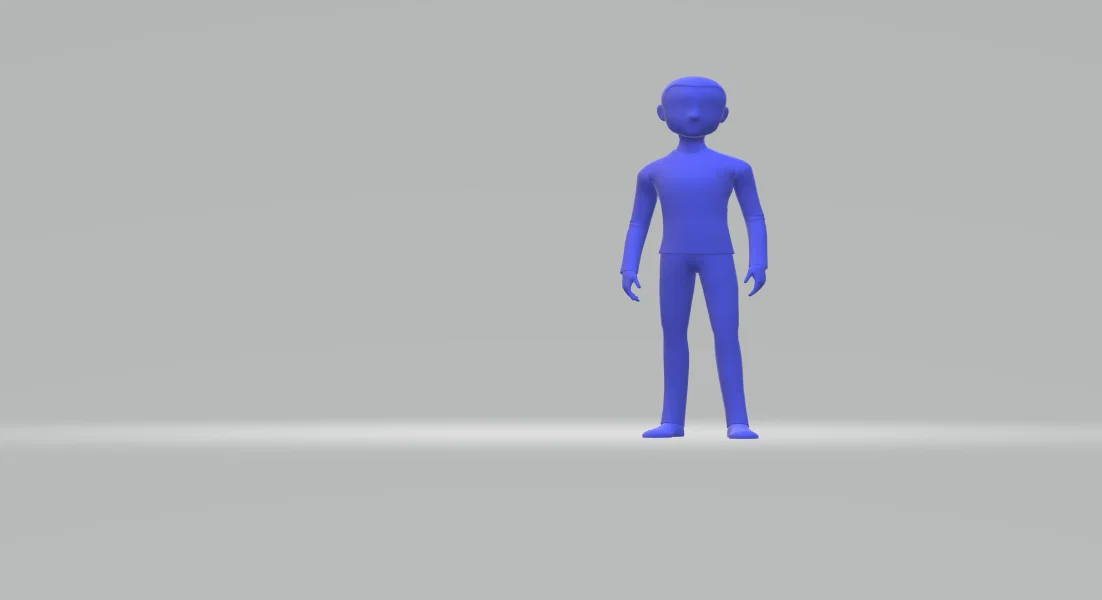 Mô hình 3D Mr. Tall: Thiết kế nhân vật đơn giản và tinh tế - Image 1