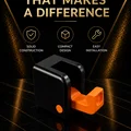 Móc treo/giá treo tường gập gọn – tối giản, nhỏ gọn, đen-cam - Thumbnail 1