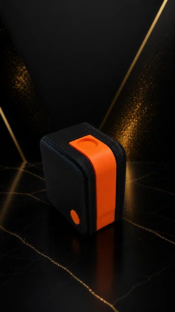 Móc treo/giá treo tường gập gọn – tối giản, nhỏ gọn, đen-cam - Image 4