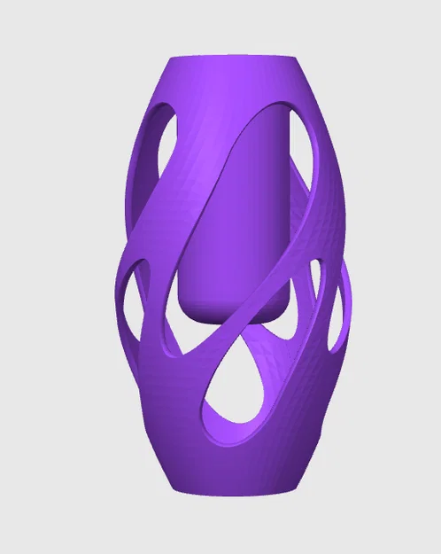 Mẫu lọ hoa nghệ thuật xoắn ốc 3D độc đáo trang trí nhà cửa - Image 2