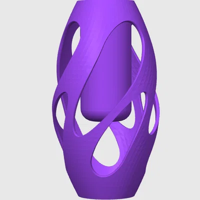 Mẫu lọ hoa nghệ thuật xoắn ốc 3D độc đáo trang trí nhà cửa