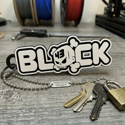 Móc khóa Ken Block 43 - Phụ kiện in 3D cực chất cho fan tốc độ