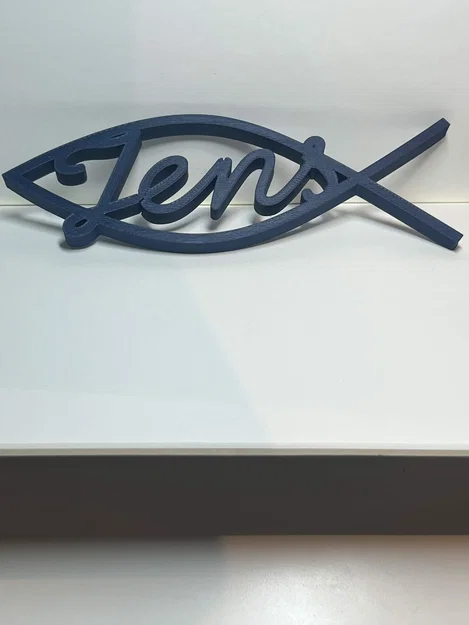 Jens Kommunion Fisch – Ichthys “Jens” trang trí tường & bàn - Image 1