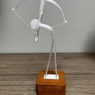 Mô hình trang trí cung thủ Trophy Archery nghệ thuật in 3D