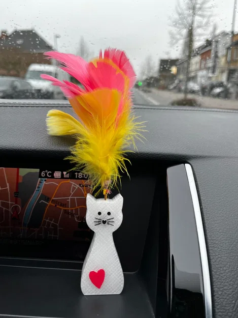 Mô hình chú mèo Kitten trang trí đáng yêu cho xe hơi và bàn làm việc - Image 1