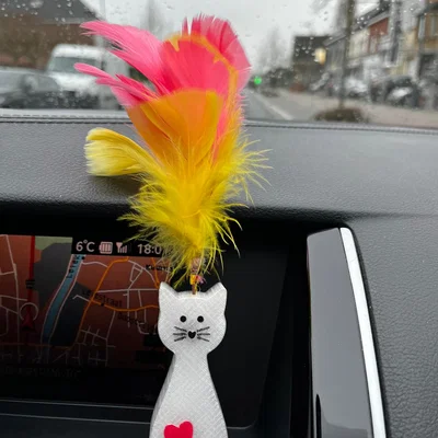 Mô hình chú mèo Kitten trang trí đáng yêu cho xe hơi và bàn làm việc