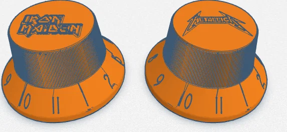 Nút vặn guitar (Guitar Knob) thiết kế Metallica và Iron Maiden - Image 4