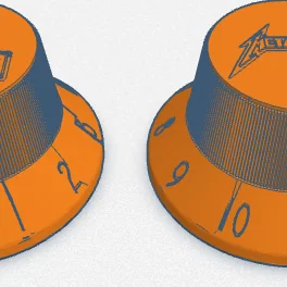 Nút vặn guitar (Guitar Knob) thiết kế Metallica và Iron Maiden