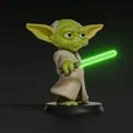 Mô hình Yoda phong cách Chibi đáng yêu (Star Wars 3D Print) - Thumbnail 1