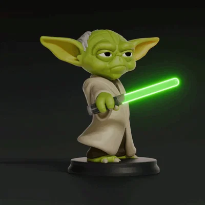 Mô hình Yoda phong cách Chibi đáng yêu (Star Wars 3D Print)