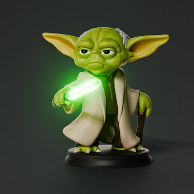 Mô hình Yoda phong cách Chibi đáng yêu (Star Wars 3D Print)