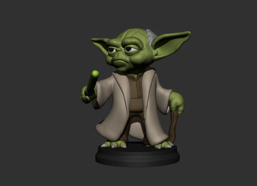 Mô hình Yoda phong cách Chibi đáng yêu (Star Wars 3D Print) - Image 3