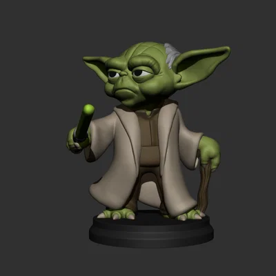 Mô hình Yoda phong cách Chibi đáng yêu (Star Wars 3D Print)