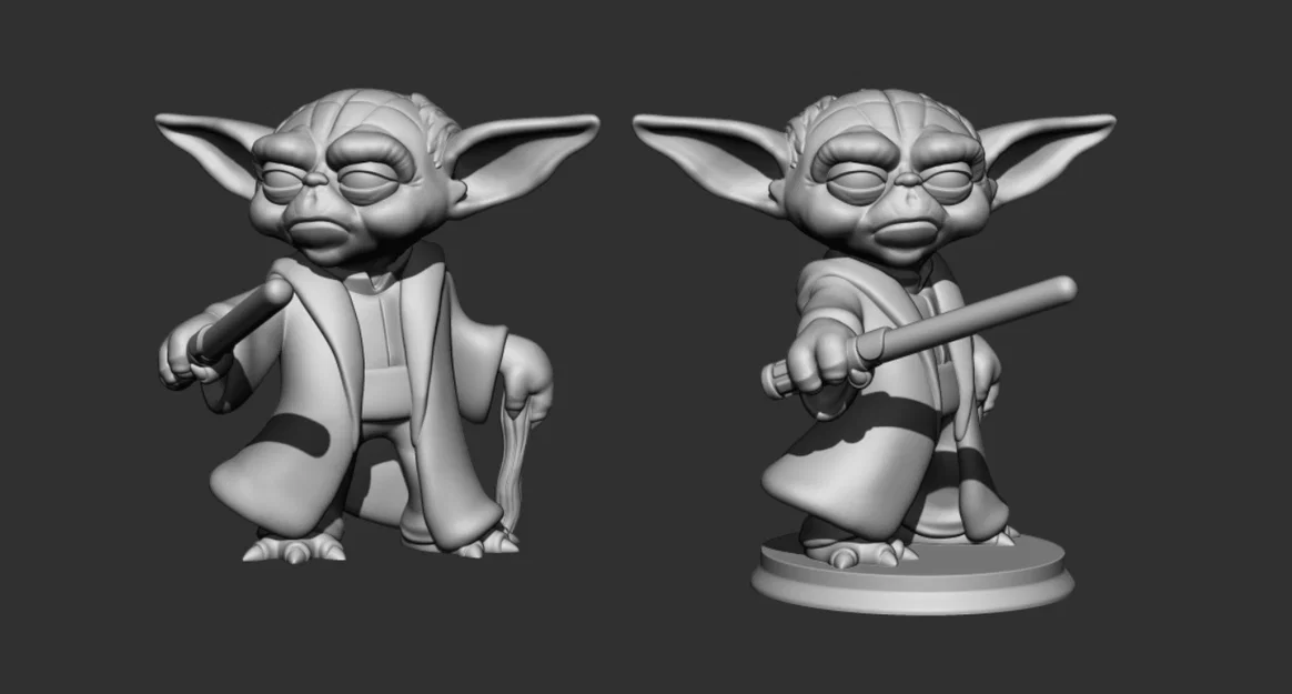 Mô hình Yoda phong cách Chibi đáng yêu (Star Wars 3D Print) - Image 4